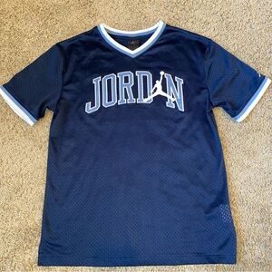 Jordan Jumpman 23 Mesh Jersey Size Youth Large Blue Logo Vintage Basketball